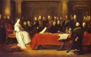Sir David Wilkie Victoria holding a Privy Council meeting France oil painting artist